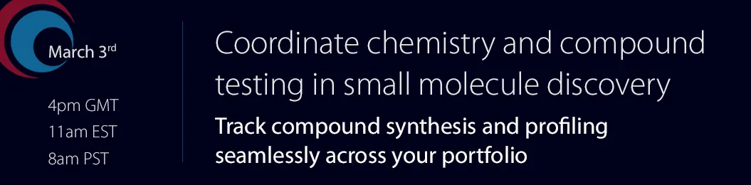 Coordinate chemistry and compound testing in small molecule discovery